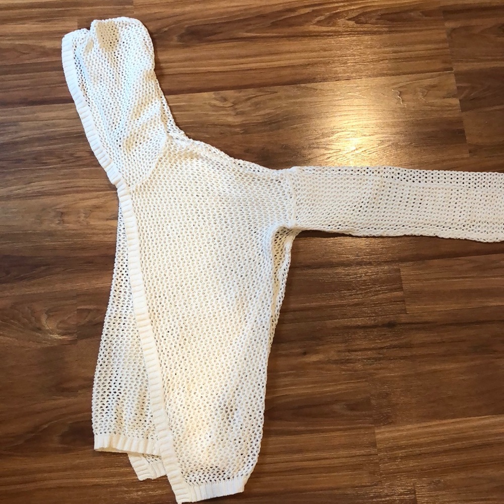 beige cardigan with hood size M